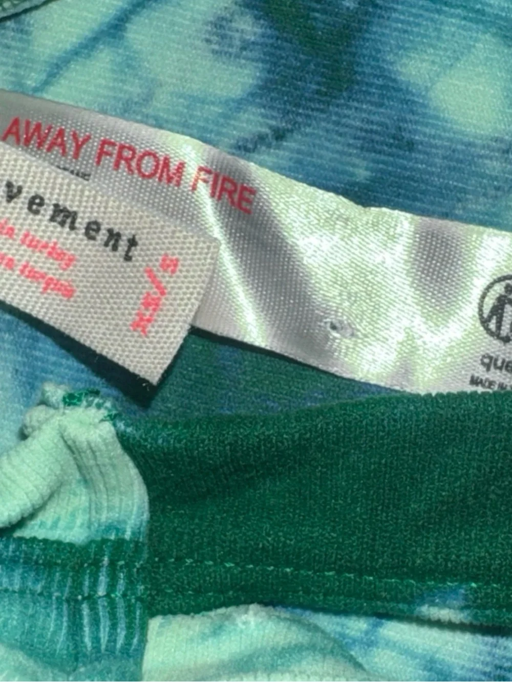 NWOT All Clear Washed Cami in‎ green/Tye dye size XS/Small